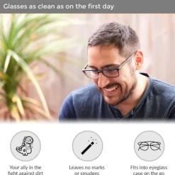 Svampar & Dukar-Mikrofiberduk 6 st Glasögonrengöringsdukar Luddfritt och Ultrafint Rengöringsdukar för Linser, Glasögon, Skärmar och Fönster