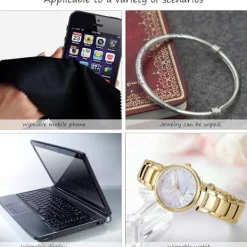 Svampar & Dukar-Mikrofiberduk 6 st Glasögonrengöringsdukar Luddfritt och Ultrafint Rengöringsdukar för Linser, Glasögon, Skärmar och Fönster