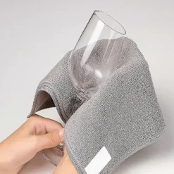 Svampar & Dukar-Mikrofiberduk, Allround Mikrofiberhanddukar, Ränderfria Rengöringsdukar, 12-pack, Grå, Storlek 30 X 30 Cm