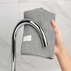 Svampar & Dukar-Mikrofiberduk, Allround Mikrofiberhanddukar, Ränderfria Rengöringsdukar, 12-pack, Grå, Storlek 30 X 30 Cm