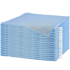 Svampar & Dukar-Mikrofiberduk i blått - Högabsorberande - Rengöring utan repor, Maskintvättbar