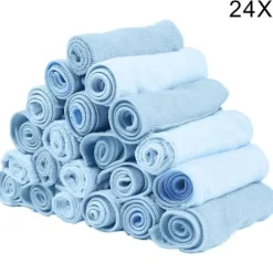 Svampar & Dukar-Mikrofiberduk i blått - Högabsorberande - Rengöring utan repor, Maskintvättbar