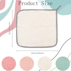 Svampar & Dukar-Mikrofiberduk, Ultraabsorberande, Köksduk för hushållsrengöring, Tvättbara Mikrofiberdukar, 10-pack, Storlek 25 x 25 cm