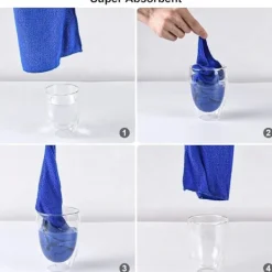 Svampar & Dukar-Mikrofiberdukar för bilar, fönsterputsdukar, 10-pack bilvårdspoleringsdukar för hem, kök, 30 cm x 30 cm