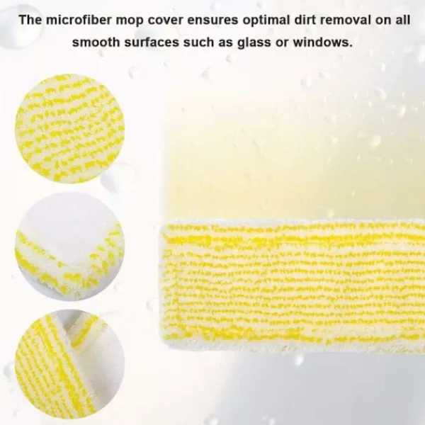Svampar & Dukar-Mikrofiberdukar för Kärcher fönstertvätt 4 st gula
