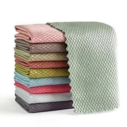 DAO Svampar & Dukar-Mikrofiberdukar Rengöringsdukar 10 Fiskfjäll Rengöringsdukar 40x30cm (Slumpmässig Färg), Miljövänlig Återanvändbar Handduk för Rengöring av Bilglas Wi [DB] | Fyndiq