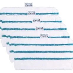 PHONILLICO Städmoppar-Mikrofiberrektangel för ångmopp Black och Decker FSM1630, FSM1616, FSM1605, FSMH13E5, FSMH1321 FSMP20 [Förpackning 5]