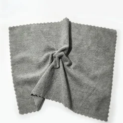 Svampar & Dukar-Mikrofiberrengöringsdukar, icke-slipande, återanvändbara och tvättbara - 15,7 x 15,7 tum grå (2-pack)