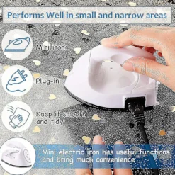 Selected deals Strykjärn-Mini Craft Iron Mini Värmepress Mini Strykjärn Bärbar Handhållen Värmepress Liten Strykjärn Med Laddningsbas