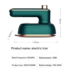 GIFT OF G Strykjärn-Mini Hopfällbar Hängande Strykjärn Våt och Torr Elektrisk Ångstrykjärn Handhållen Klädstrykningsmaskin 50ML 33W För Hemresor