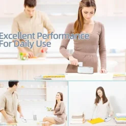 Holocky Strykjärn-Mini Ångstrykjärn, Bärbar Ångstrykjärn med 8 Förinställda Ång- och Temperaturinställningar EU