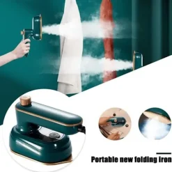 Generic Strykjärn-Mini Ångstrykjärn, Handhållet Ångstrykjärn för Hushåll, Mini Vått och Torrt Ångstrykjärn, Portabelt Resestrykjärn, A105 Strykjärn