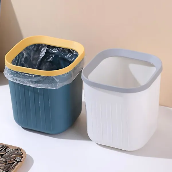Soptunnor-Mini Papperskorg Skrivbord Mini Soptunna Hushållsrengöringsverktyg Kompatibel med Hemmakontor