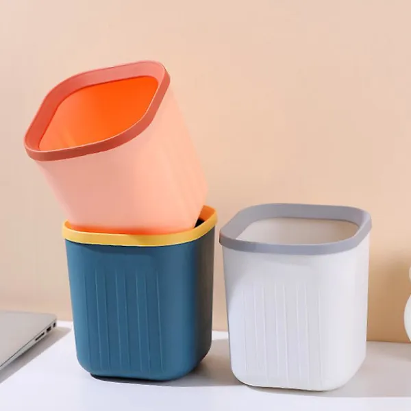 Soptunnor-Mini Papperskorg Skrivbord Mini Soptunna Hushållsrengöringsverktyg Kompatibel med Hemmakontor