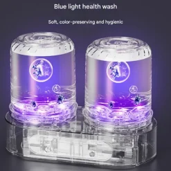 unbranded Tvättmaskiner-Mini Portabel Tvättmaskin med Dubbla Kar för Underkläder Strumpor Hinktvätt