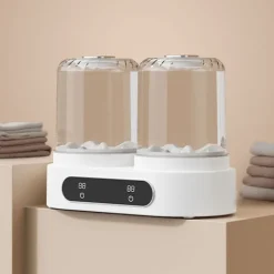 unbranded Tvättmaskiner-Mini Portabel Tvättmaskin med Dubbla Kar för Underkläder Strumpor Hinktvätt