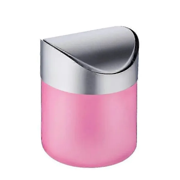 Soptunnor-Mini Skrivbordskorg med Lock, Papperskorg Liten Skrivbordskorg Inomhus Soptunnor för Skrivbord Kontor Badrum Kök Avfallsbehållare 1st