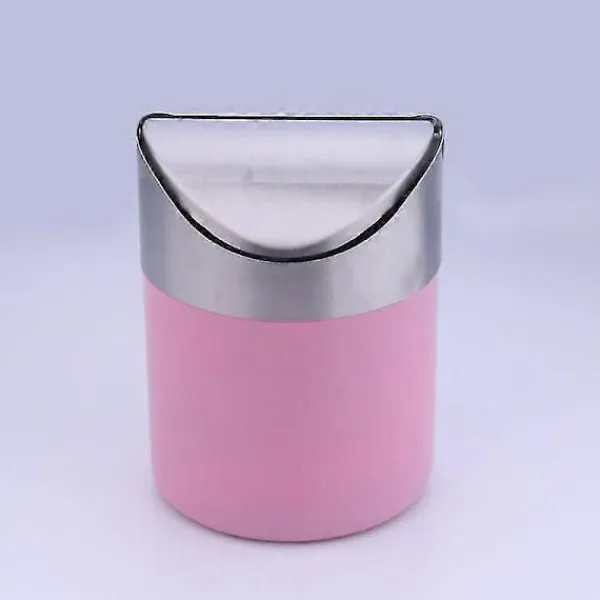 Soptunnor-Mini Skrivbordskorg med Lock, Papperskorg Liten Skrivbordskorg Inomhus Soptunnor för Skrivbord Kontor Badrum Kök Avfallsbehållare 1st