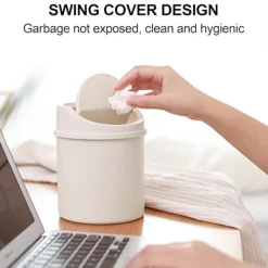 Soptunnor-Mini Soptunna | Kreativ Mini Bords-soptunna med Lock - Små Papperskorgar, Liten Papperskorg