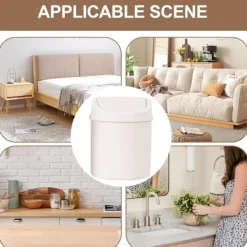 Soptunnor-Mini Soptunna | Kreativ Mini Bords-soptunna med Lock - Små Papperskorgar, Liten Papperskorg