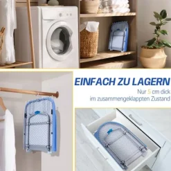 VRIETINA Strykjärn-Mini Strykbord, Fällbart Kompakt Strykbord, med Strykjärnsavlastning och Upphängningskrok, 83 x 31 cm,