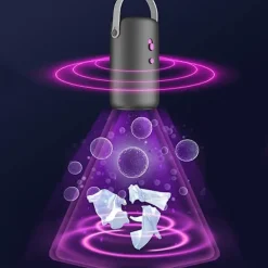 NICEGOU Torktumlare-Mini torkskåp, portabelt multifunktionellt torkskåp, intelligent termostat med två hastigheter för familjelägenhetssal (grå)