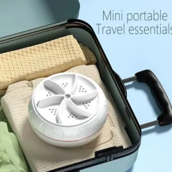 Tvättmaskiner-Mini Tvättmaskin USB Roterande Turbin Bärbar Tvättmaskin För Strumpor Skjorta Underkläder Tvätt För Resa Hem Affärsresa