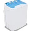 vidaXL Tvättmaskiner-Minitvättmaskin med dubbla trummor 5,6 kg