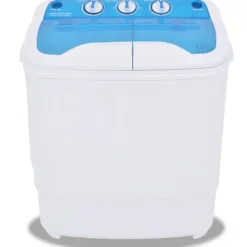 vidaXL Tvättmaskiner-Minitvättmaskin med dubbla trummor 5,6 kg