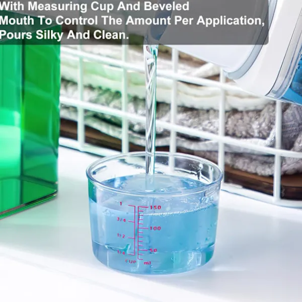 Tvättillbehör-2300ML Förvaring för tvättmedel, Tvättmedelsbehållare Dosering Boll Flytande Tvättmedel