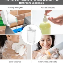 Tvättillbehör-2300ML Förvaring för Tvättmedel, Tvättmedelsbehållare Doseringboll Flytande Tvättmedel