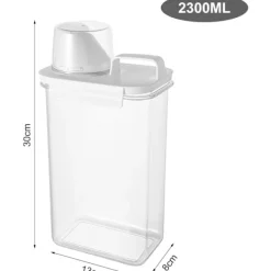 Tvättillbehör-2300ML Förvaring för tvättmedel, Tvättmedelsbehållare Dosering Boll Flytande Tvättmedel