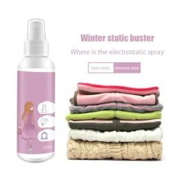 Rengöringsmedel-100ml Multipurpose Antistatspray Kläder Antistatisk Spray för Kläder Textilier Möbler och Bil