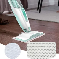 Städmoppar-Moppduk Tjock Absorberande Maskintvättbar Snabbtorkande Vågmönster Smutsgrepp Vit Våt Torr Mopp Ersättningsplatta För Shark M01/m11/d01/d11 S1000/s1000a/s | Fyndiq