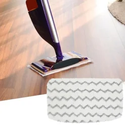 Städmoppar-Moppduk Tjock Absorberande Maskintvättbar Snabbtorkande Vågmönster Smutsgrepp Vit Våt Torr Mopp Ersättningsplatta För Shark M01/m11/d01/d11 S1000/s1000a/s | Fyndiq