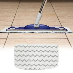 Städmoppar-Moppduk Tjock Absorberande Maskintvättbar Snabbtorkande Vågmönster Smutsgrepp Vit Våt Torr Mopp Ersättningsplatta För Shark M01/m11/d01/d11 S1000/s1000a/s | Fyndiq