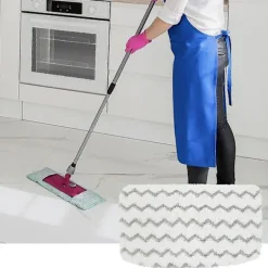 Städmoppar-Moppduk Tjock Absorberande Maskintvättbar Snabbtorkande Vågmönster Smutsgrepp Vit Våt Torr Mopp Ersättningsplatta För Shark M01/m11/d01/d11 S1000/s1000a/s | Fyndiq