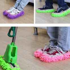 INF Städmoppar-Mopptofflor för Golvrengöring - 1 par