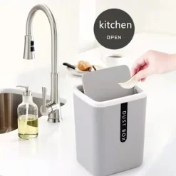 Soptunnor-Mordely Mini liten soptunna Diverse fat VIT