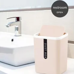 Soptunnor-Mordely Mini liten soptunna Diverse fat VIT