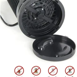 Skadedjur & Insekter-Mosquito Killer Lamp, Kraftfull elektronisk Bug Killer Bug Trap Kraftfull insektsflugfälla med krok Myggzappers Fly Gn