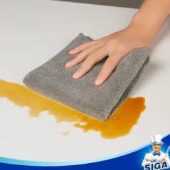 Svampar & Dukar-*MR.SIGA Mikrofiber Rengöringsduk, Universalhanddukar, Rändfria Rengöringstrasor, 12-pack, Grå, Storlek 32 x 32 cm (12,6 x 12,6 tum)