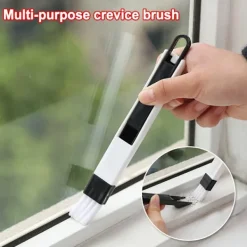 LBSS Fönsterrengöring-Multifunktionell handhållen räfflor Spaltrengöringsborste Löstagbar fönsterborsterengöringsverktyg för hemmakontor