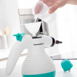 InnovaGoods Ångtvättar-Multifunktionell 9-i-1 handhållen steamer med tillbehör Steany 0,35 L 3 Bar 1000W