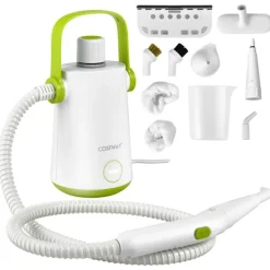 Northix Ångtvättar-Multifunktionell ångtvätt bärbar handhållen ångrengöringsmaskin med 1000 W power green
