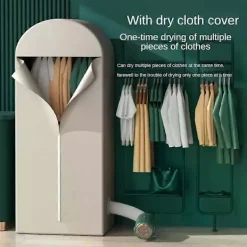 Torktumlare-Multifunktionell portabel minitork för hushållsbruk, lämplig för studentboende, torkar kläder, skor och djurhår, perfekt för resor, grön