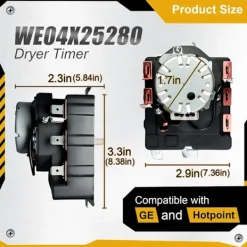 unbranded Torktumlare-Multifunktionell Torktumlartimer med Plastkonstruktion Tvätt Timing Del