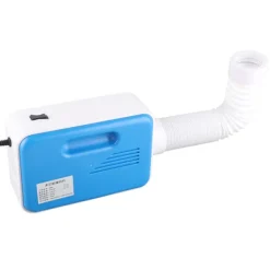 Torktumlare-Multifunktionell 600W klädtork hushåll liten bärbar elektrisk skotork klädtork blå EU rund stickpropp