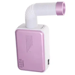 Torktumlare-Multifunktionell 600W klädtork hushåll liten bärbar elektrisk skotork klädtork lila EU rund stickpropp