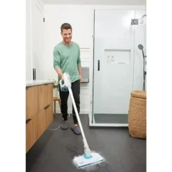 BLACK + DECKER Ångtvättar-Multifunktionsångmopp - BLACK & DECKER - BHSM15FX08-QS - 1500 W - 8 tillbehör - / Grå / Blå , blå, grå